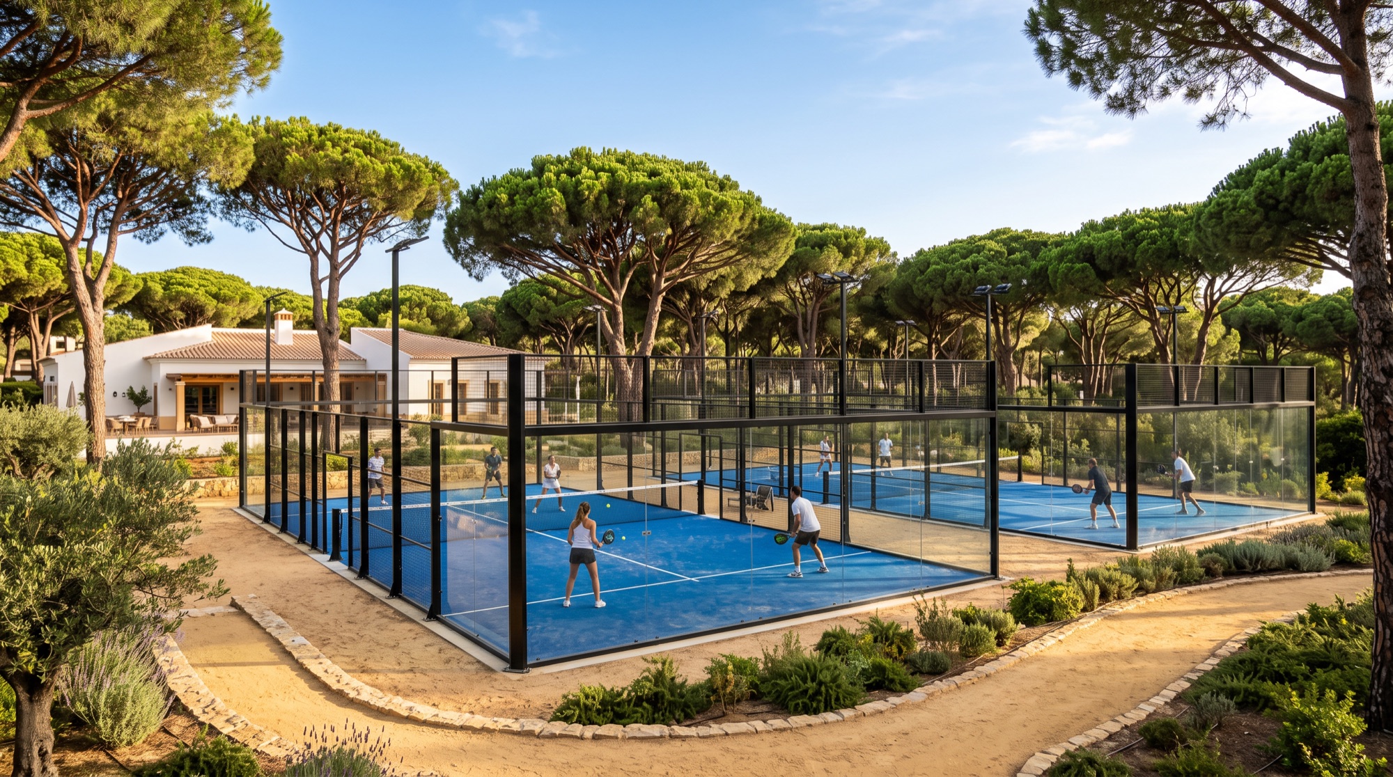 Padel courts at a Algarve, Portugal resort